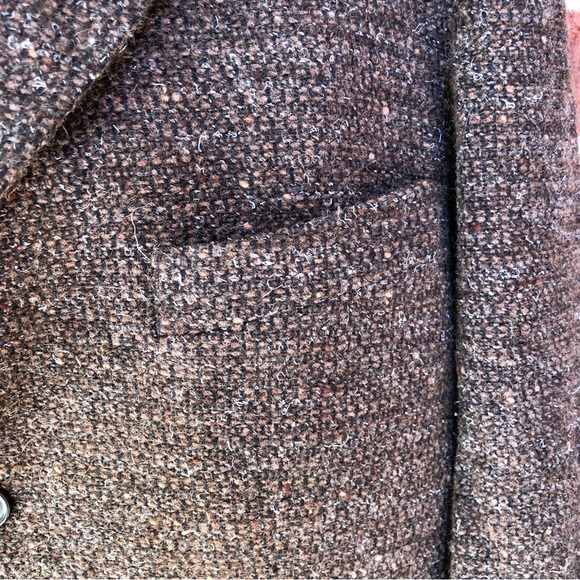 Le Collezioni Structure Brown Virgin Wool Blend Blazer M - Picture 3 of 16